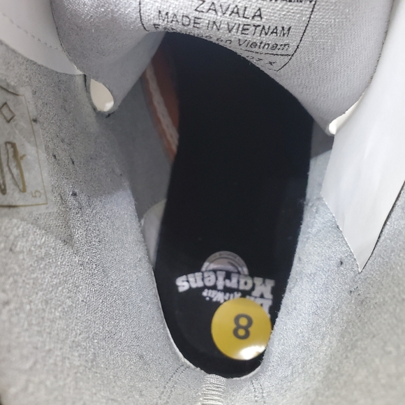 Dr Martens Zavala Boots White Leather Brand New - Picture 8 of 8